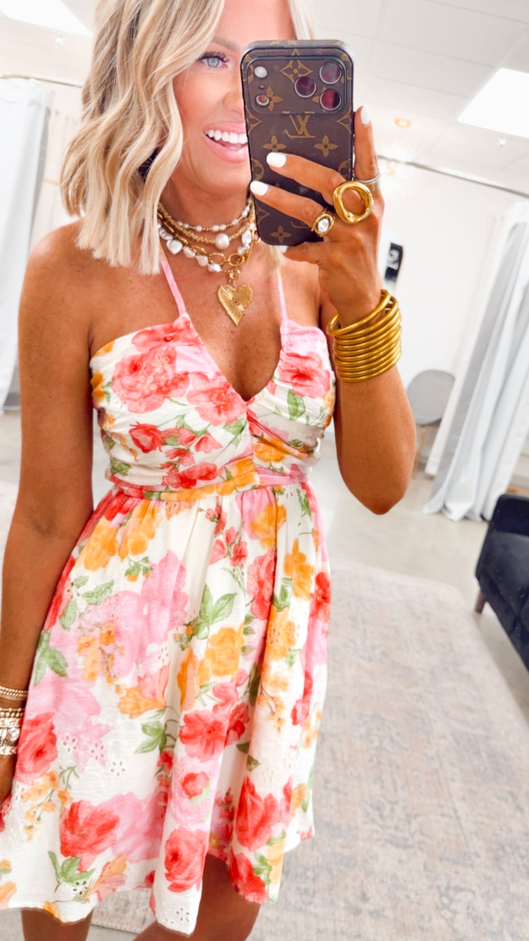 The Floral Whimsy Mini Dress