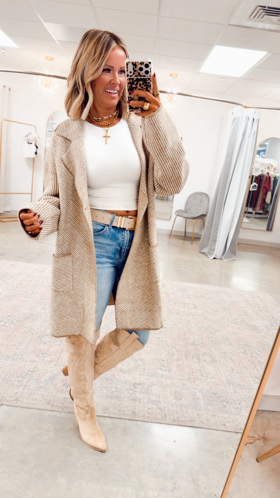 The Sutton Open Front Coat