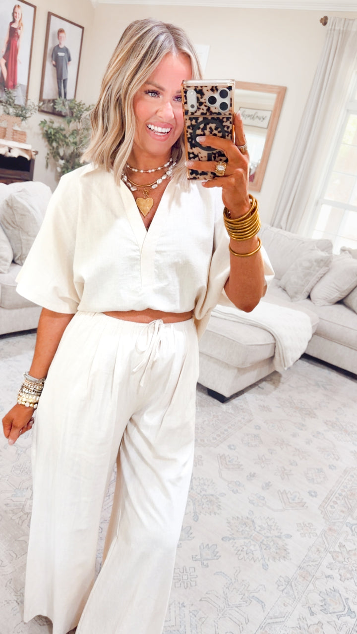 The Lora Popover Set- Linen