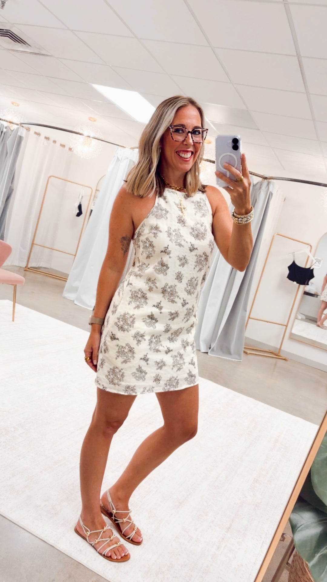 The Petal Sketch Dress-Black