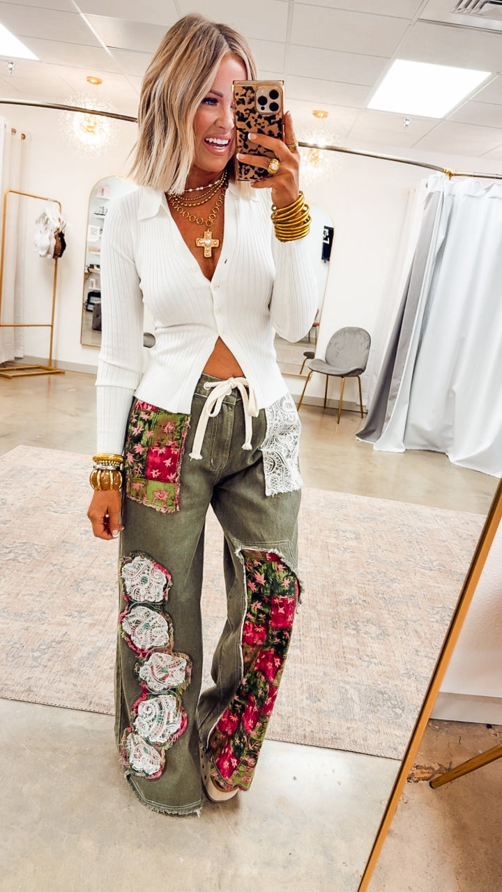 Petal Patch Pants
