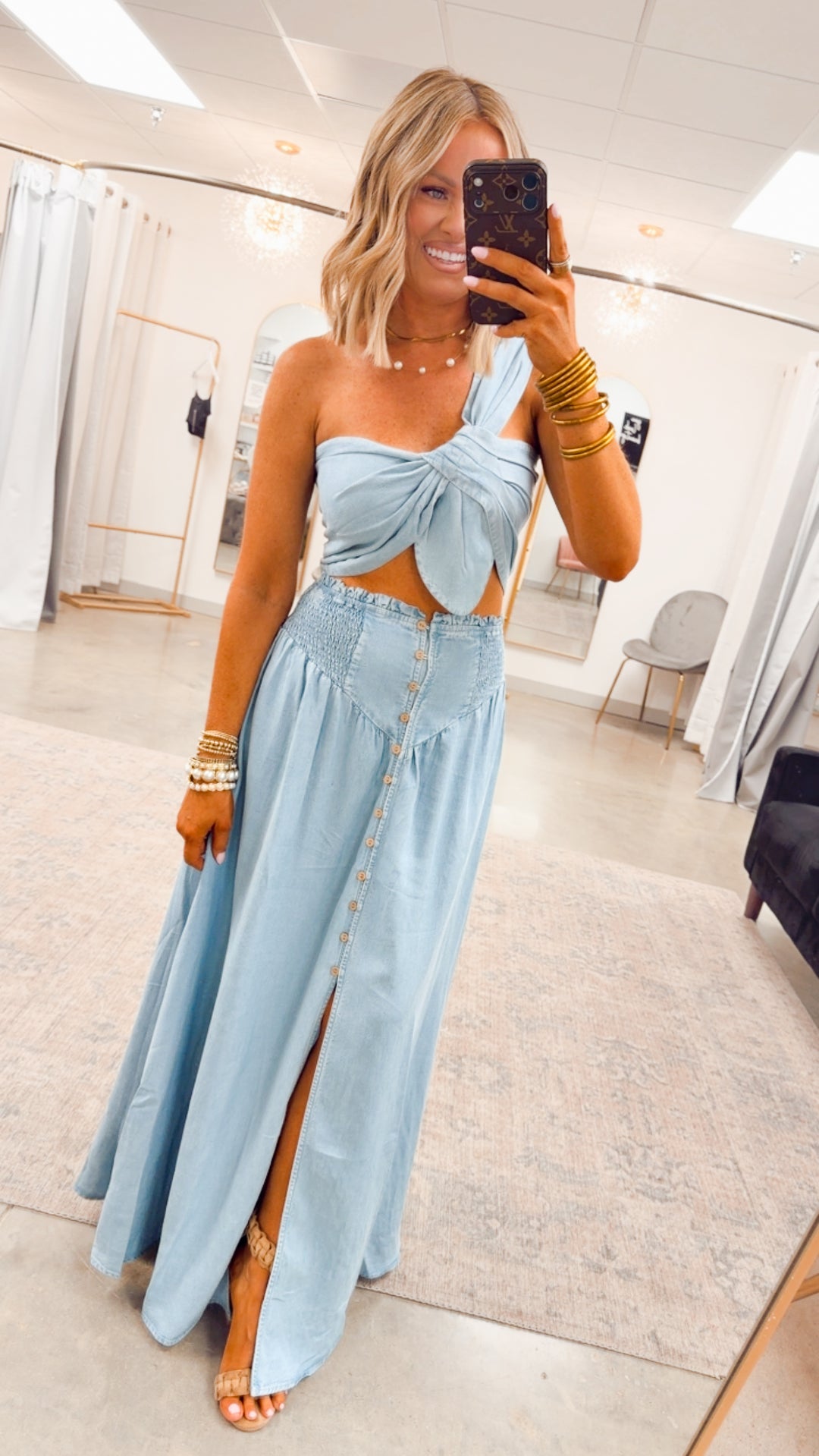 The Laguna Bay Set-Chambray