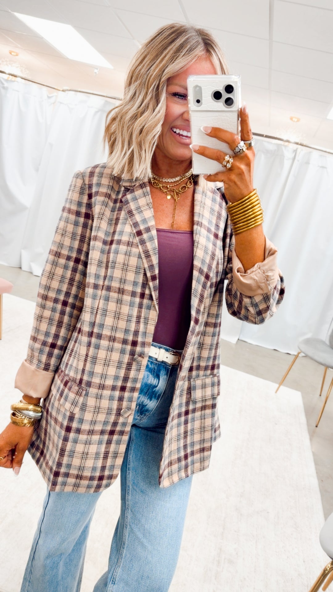 The Ashford Plaid Blazer