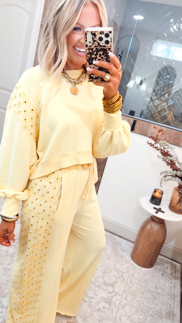 The Paloma Plush Set-Mellow Yellow