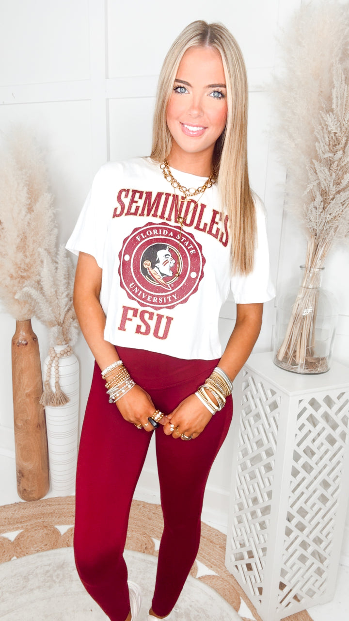 Seminoles Boxy Fit Cropped Tee