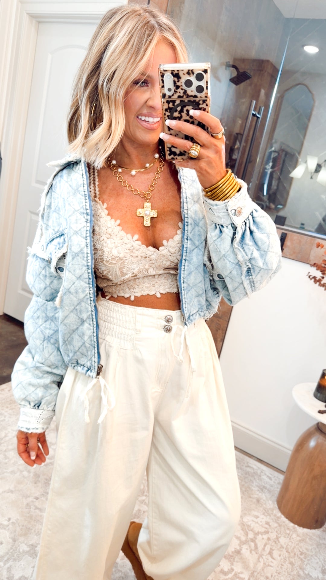 Wanderlace Bralette Top-Taupe