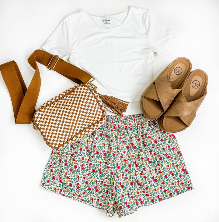 Petal Pop Shorts Red Combo