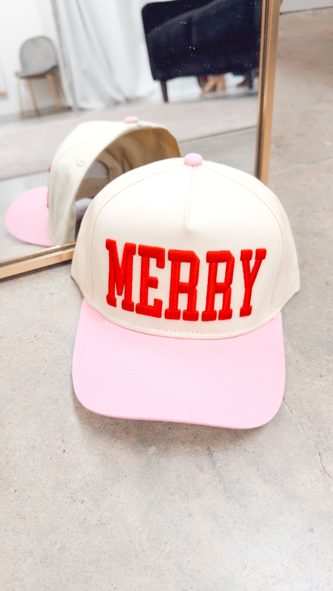 Merry Embroidered Trucker Hat