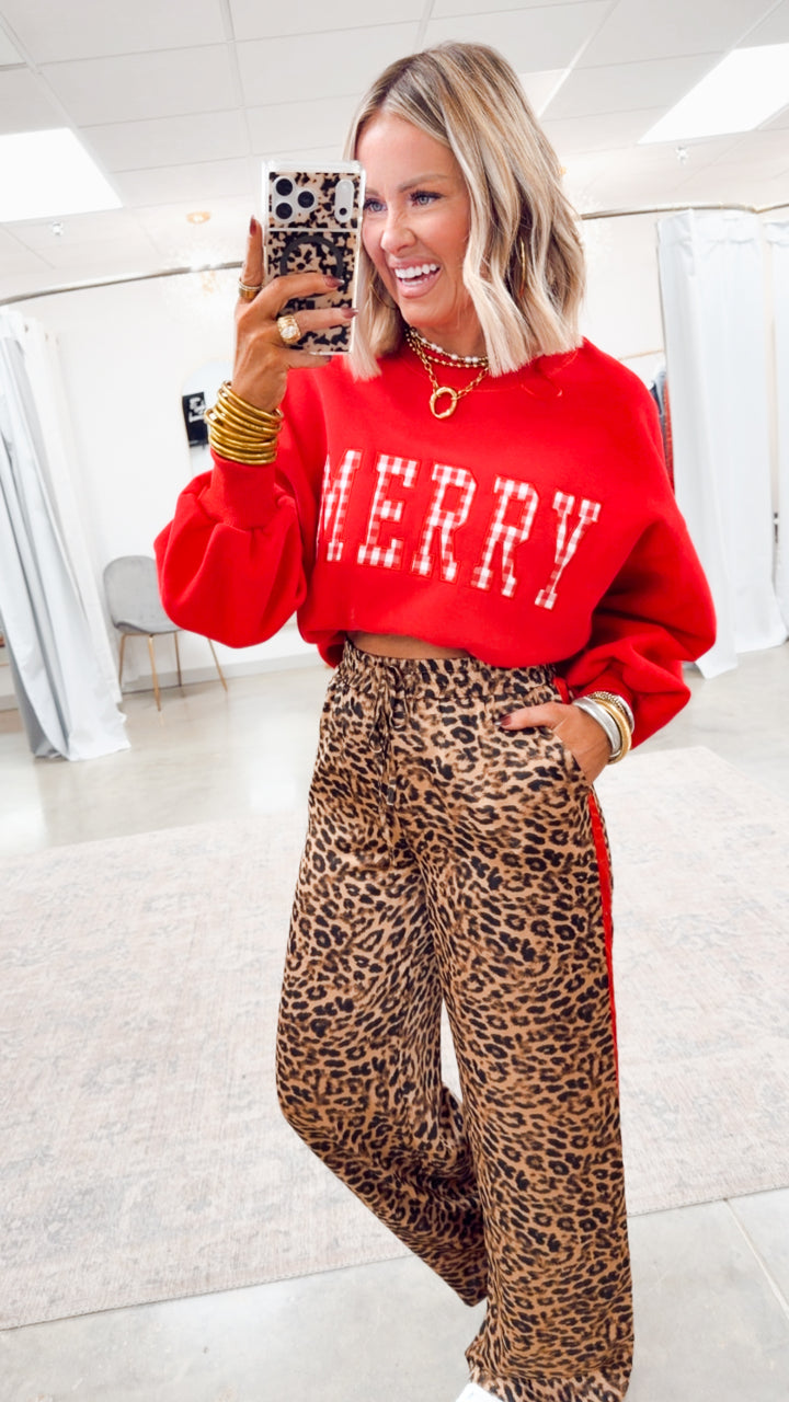 MERRY Sweatshirt-Red