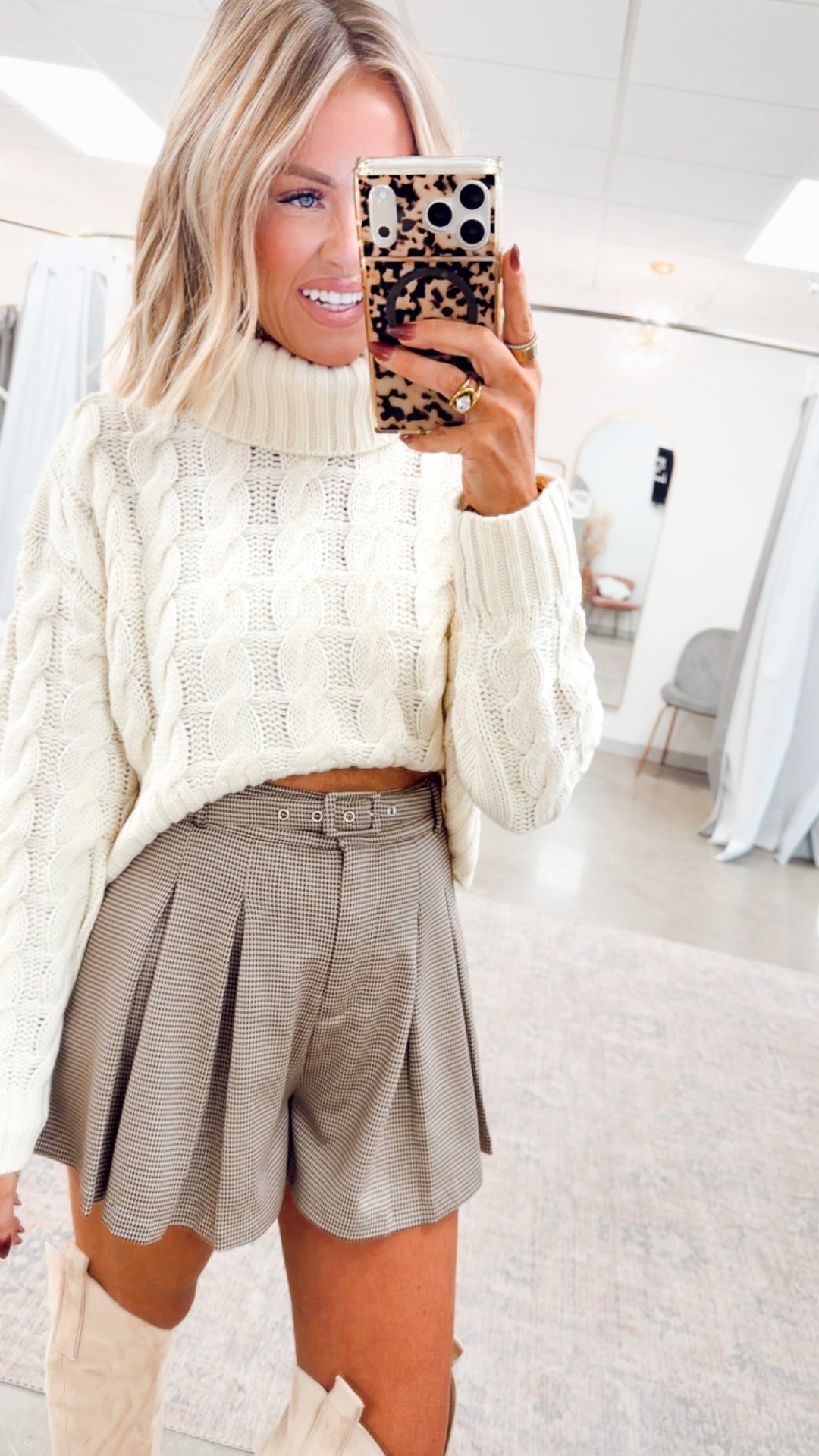 Parker Houndstooth Shorts