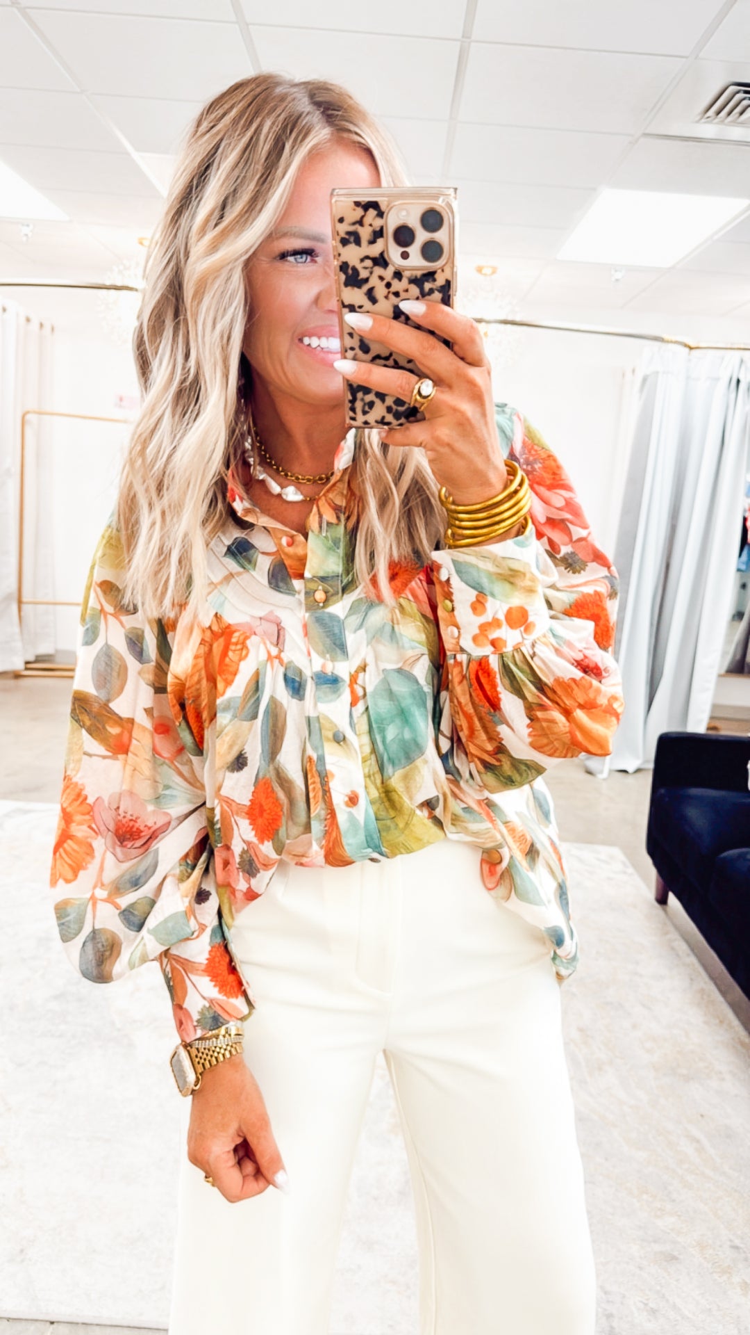 Flora Grace Top-Forest Bloom