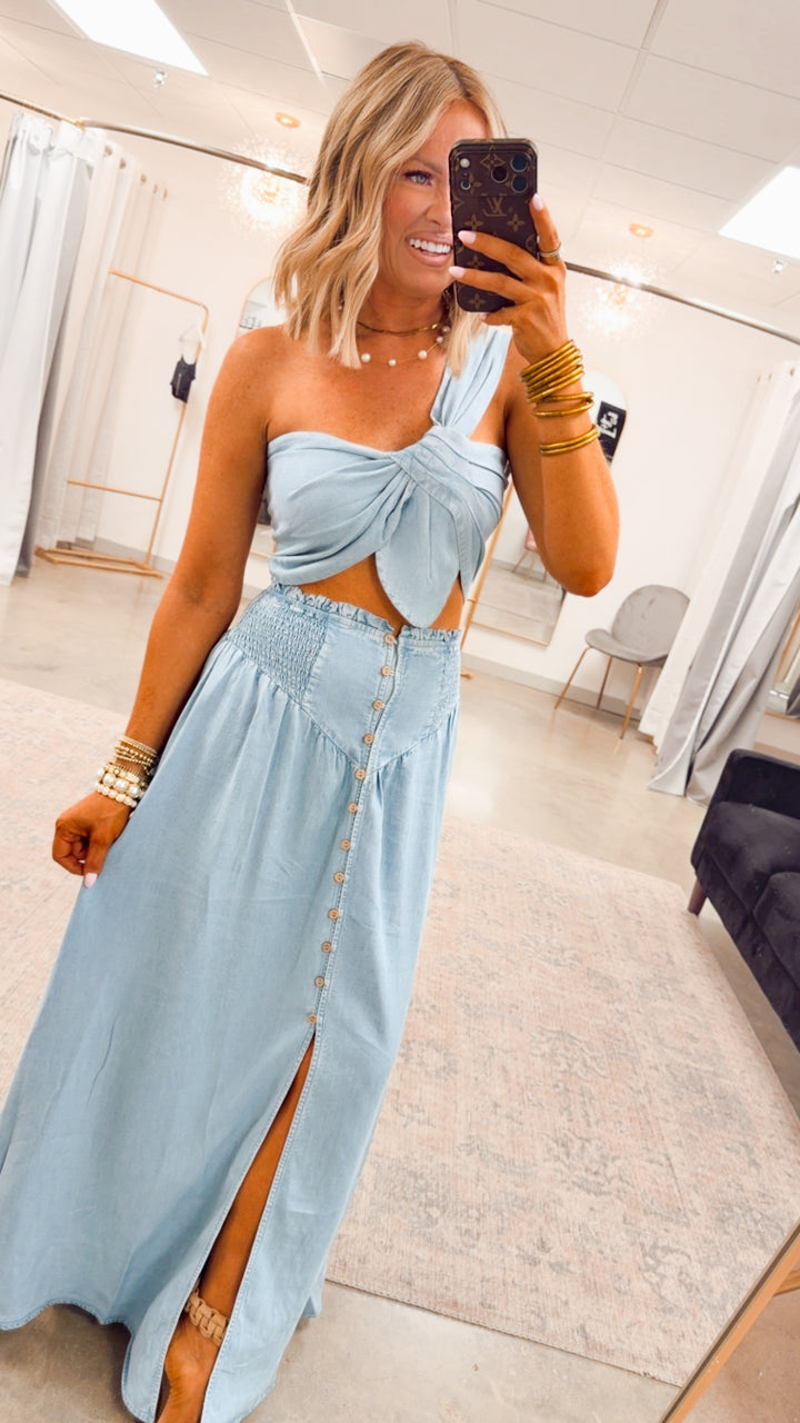 The Laguna Bay Set-Chambray