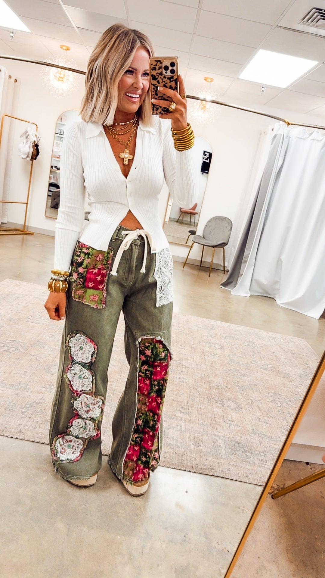 Petal Patch Pants