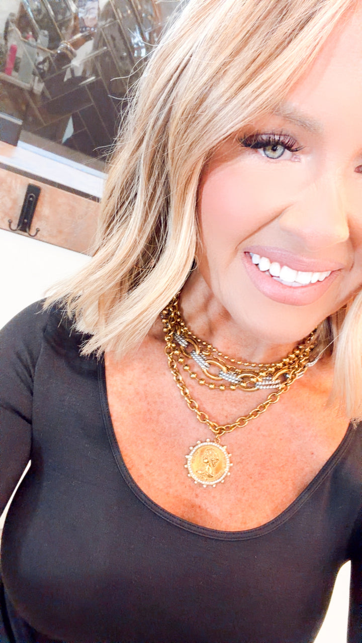 Celeste Small Coin Necklace