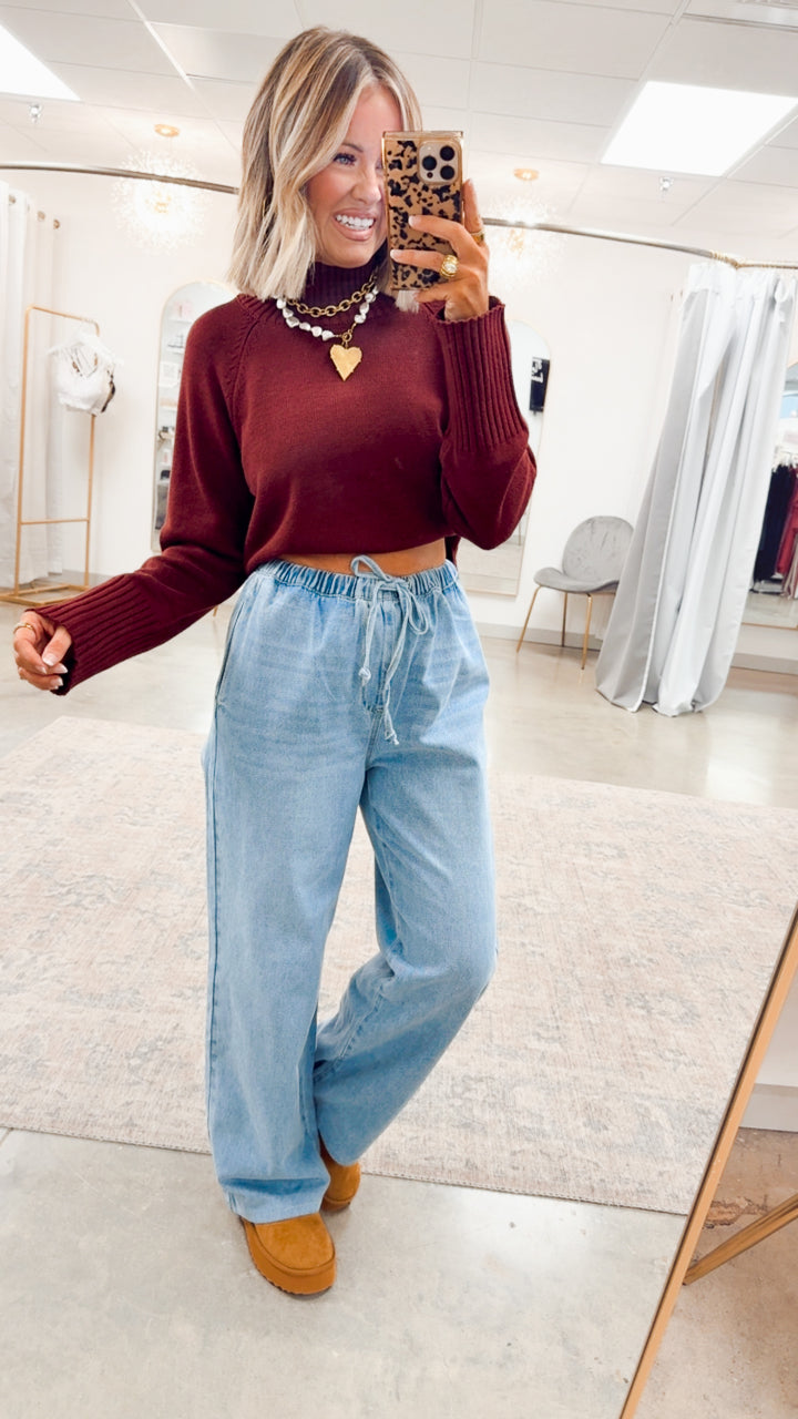 Lexington Relaxed Pants-Denim