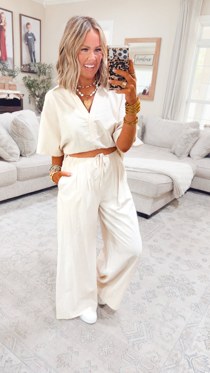 The Lora Popover Set- Linen