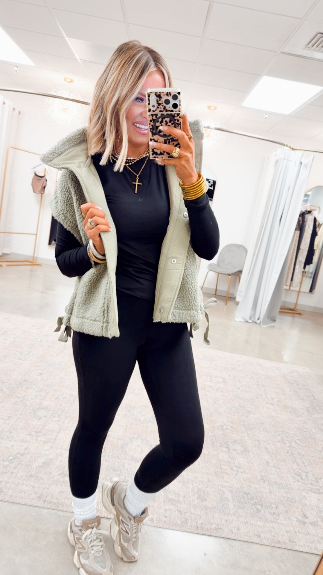 Chalet Sherpa Vest-Olive