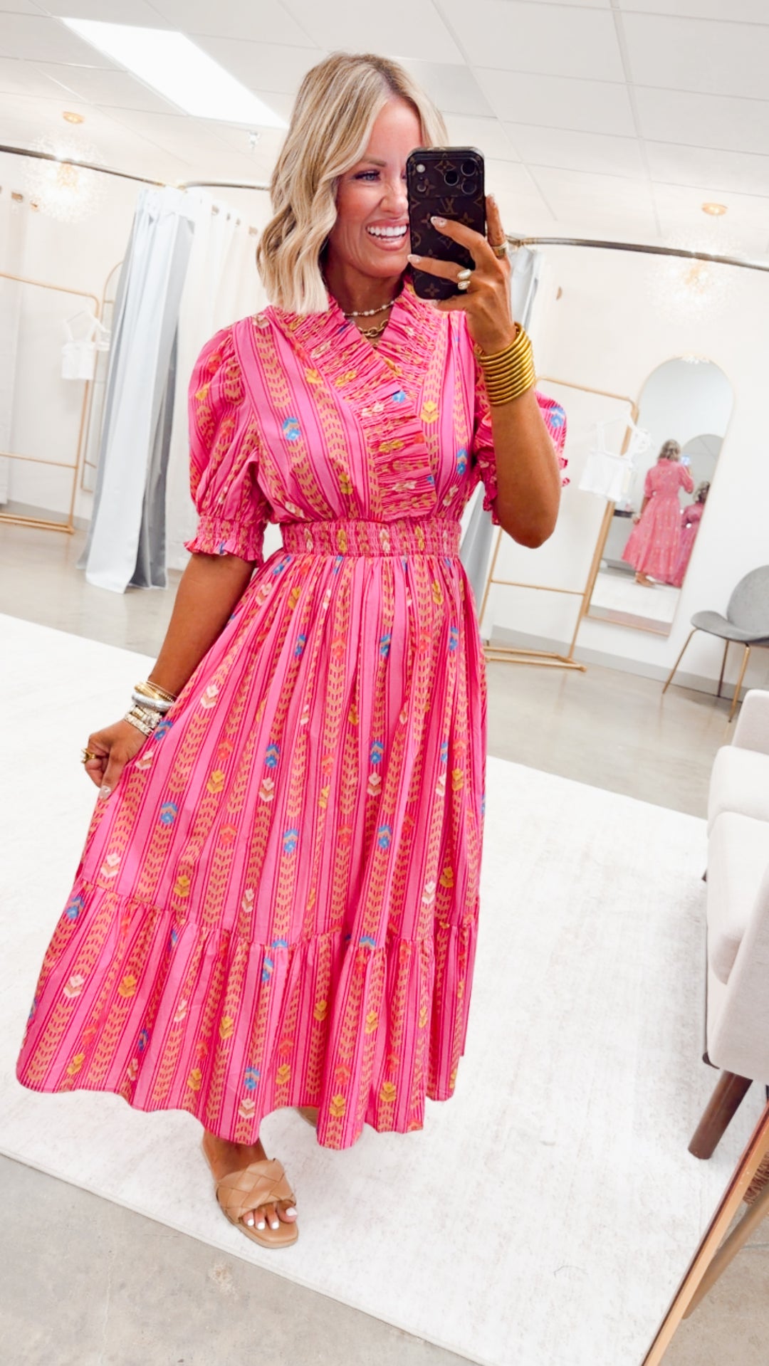 The Peony Palace Midi Dress