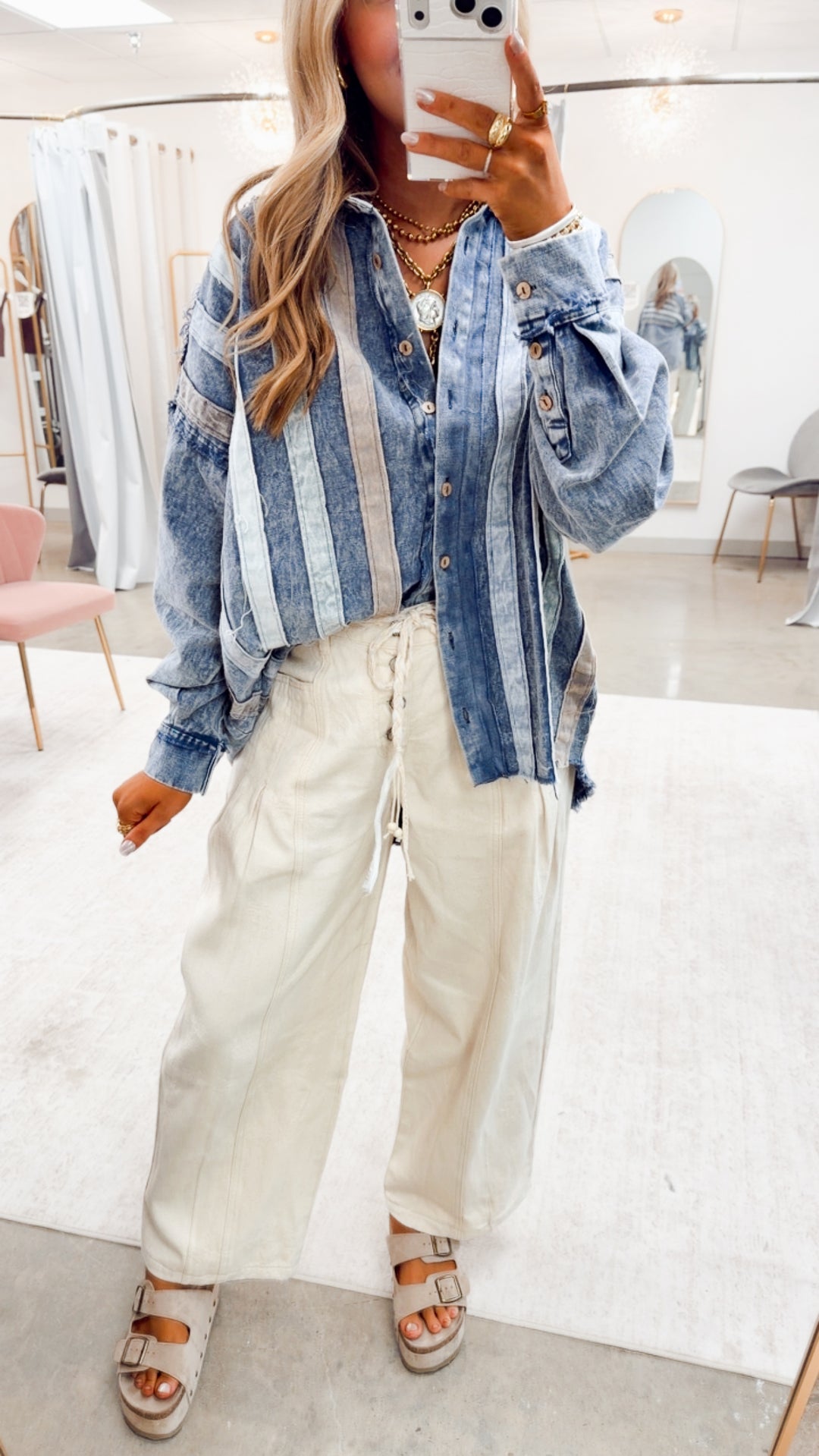 The Willow Haze Pants-Natural