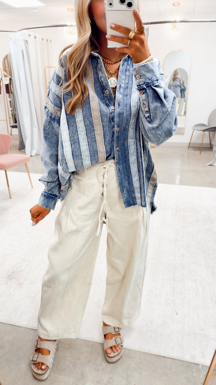 The Willow Haze Pants-Natural