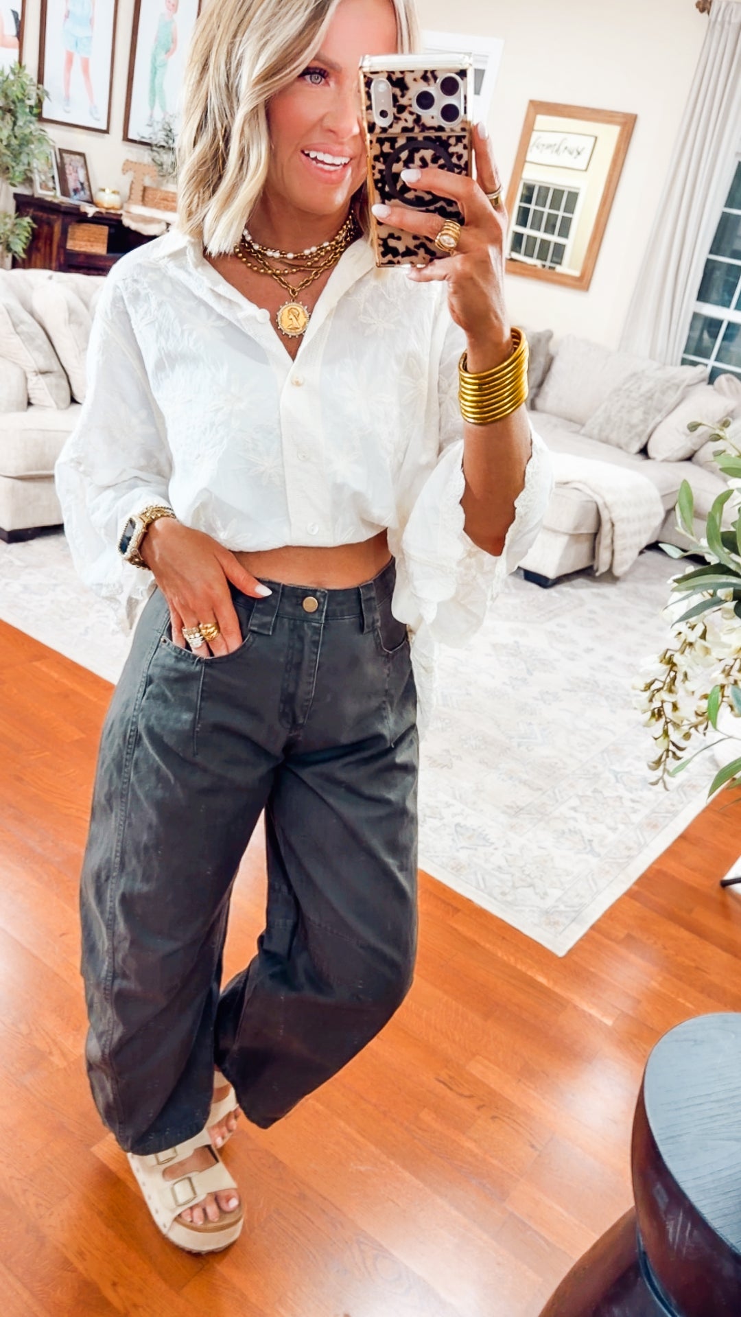 Jade Wide Leg Pintuck Pants