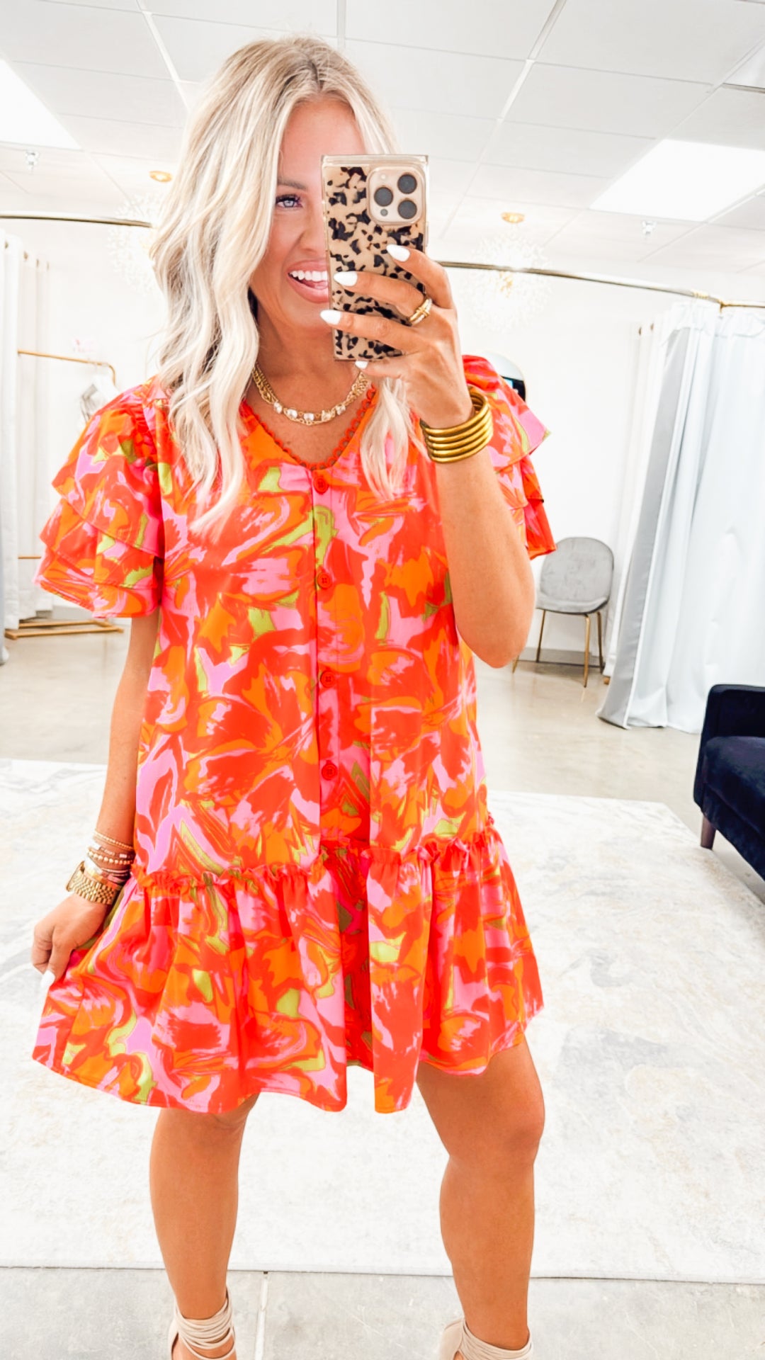 Island Glow Mini Dress