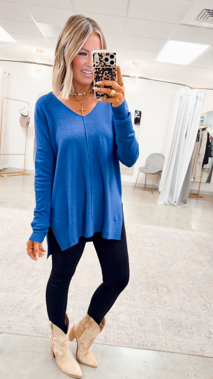 The Laramie Hi-Low Sweater-Marlin