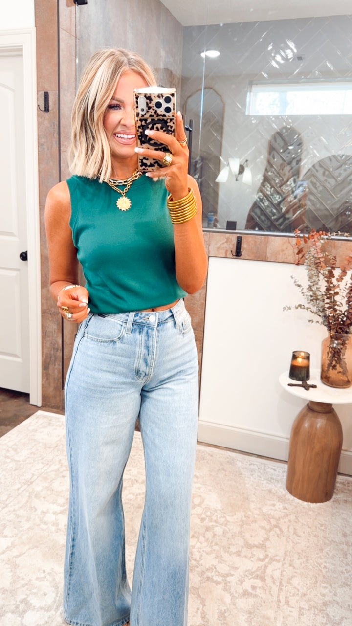 Simply Soft Tank-Green