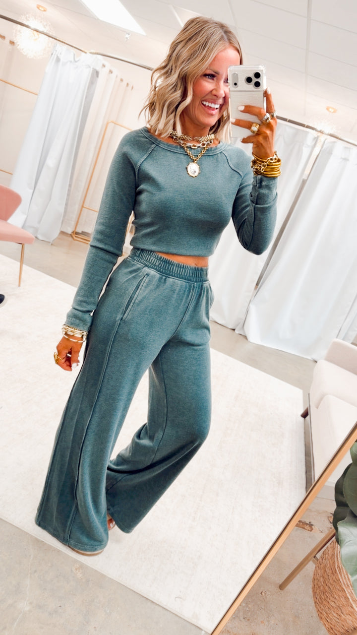The Arabella Two Piece Set-Deep Jungle