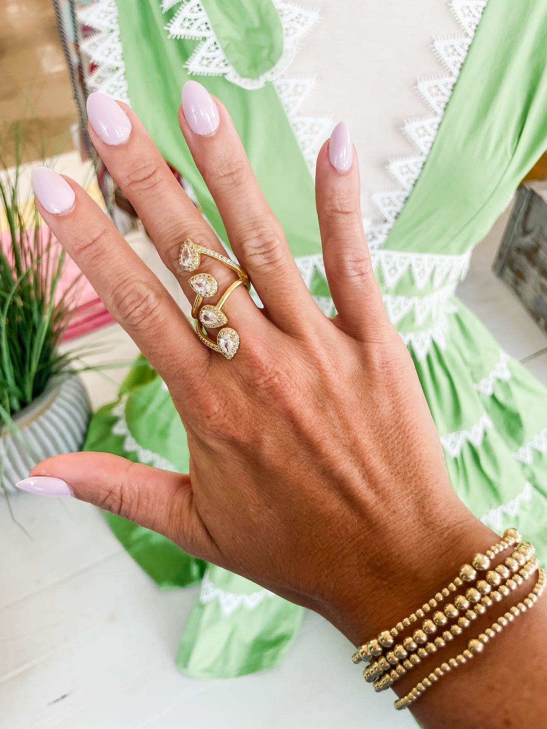 Sorray Gold Wrap Cocktail Ring