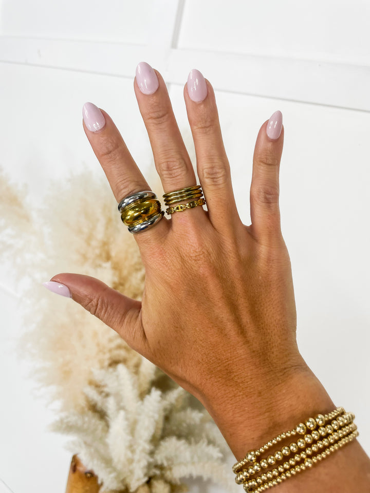 The Two Toned Dome Ring