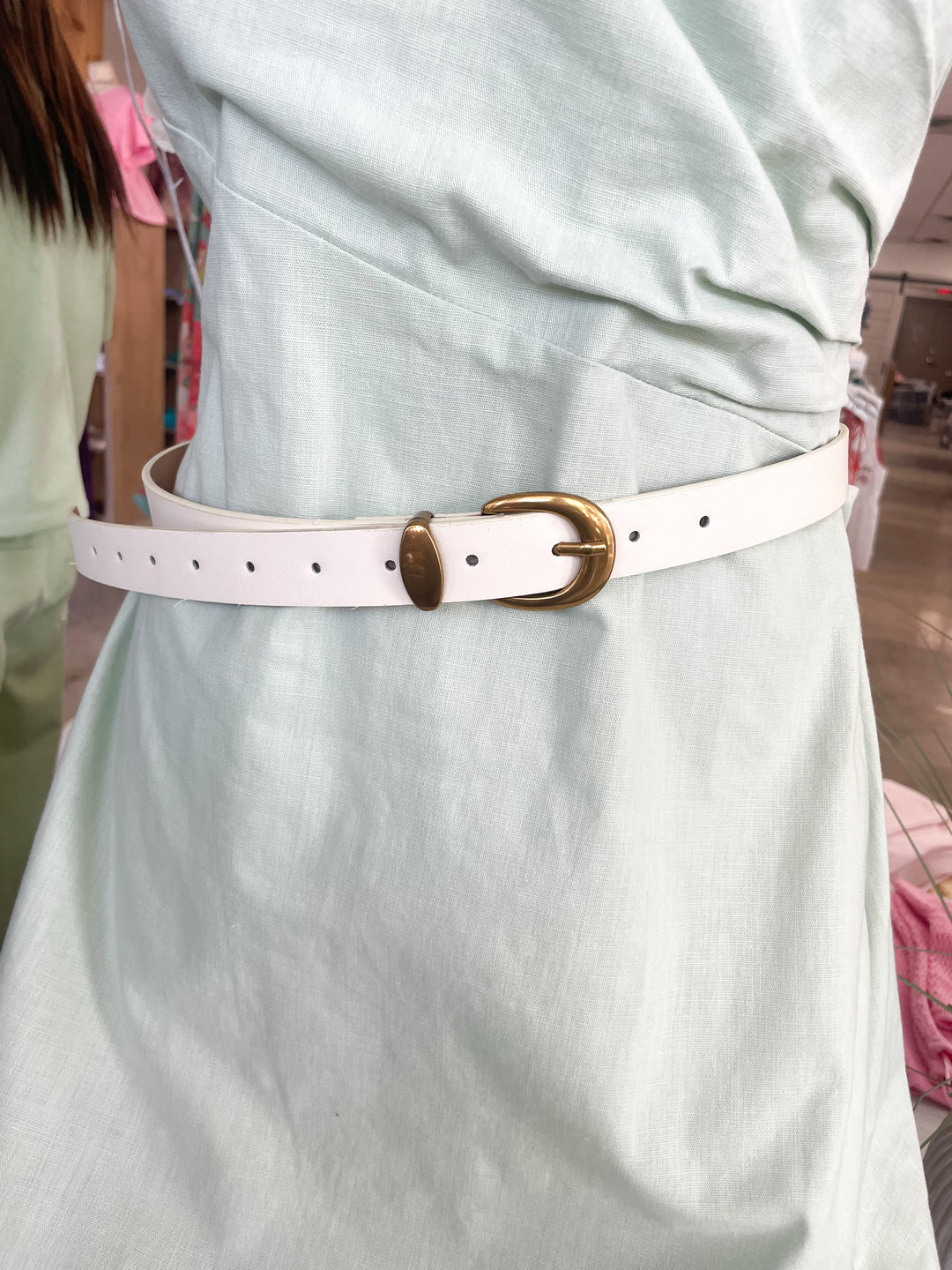 The Core U Buckle Belt-Ivory