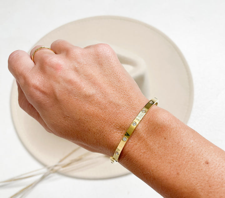 Glam Bangle-Gold