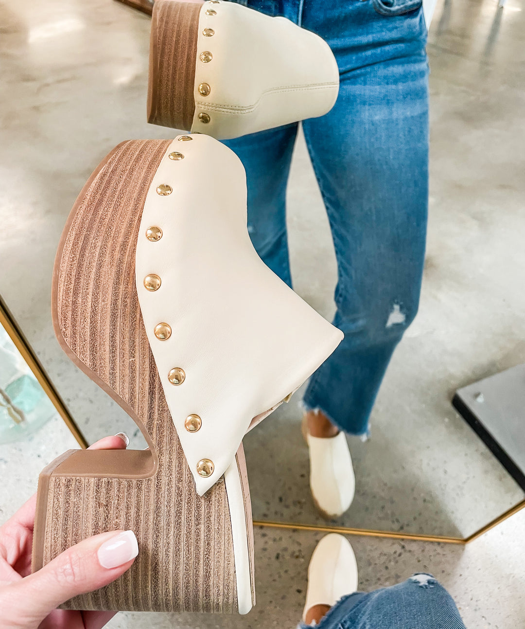 GiGi Clog Bone Sparkle Tallahassee