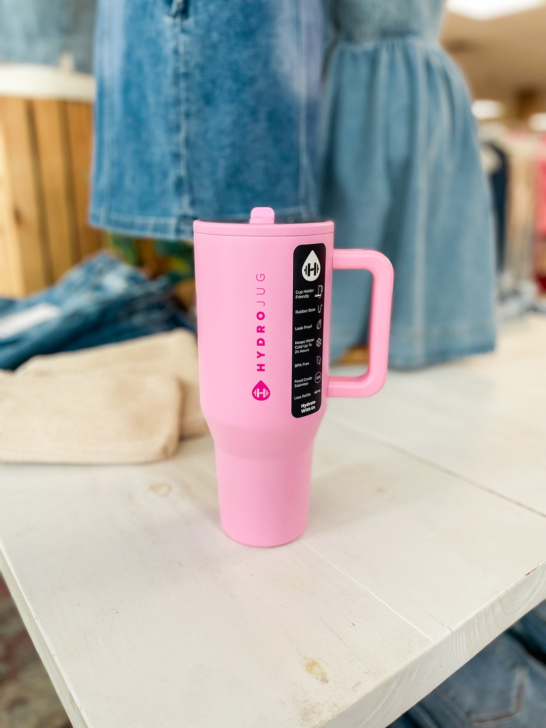 Hydrojug Traveler 40oz Tumbler-Blush