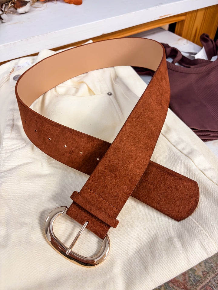 The Western Oval Belle Belt-Camel