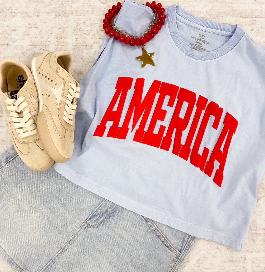 The America Puff Muscle Tank