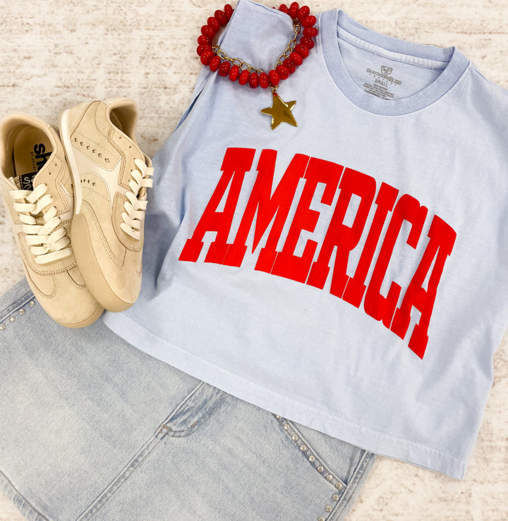 The America Puff Muscle Tank