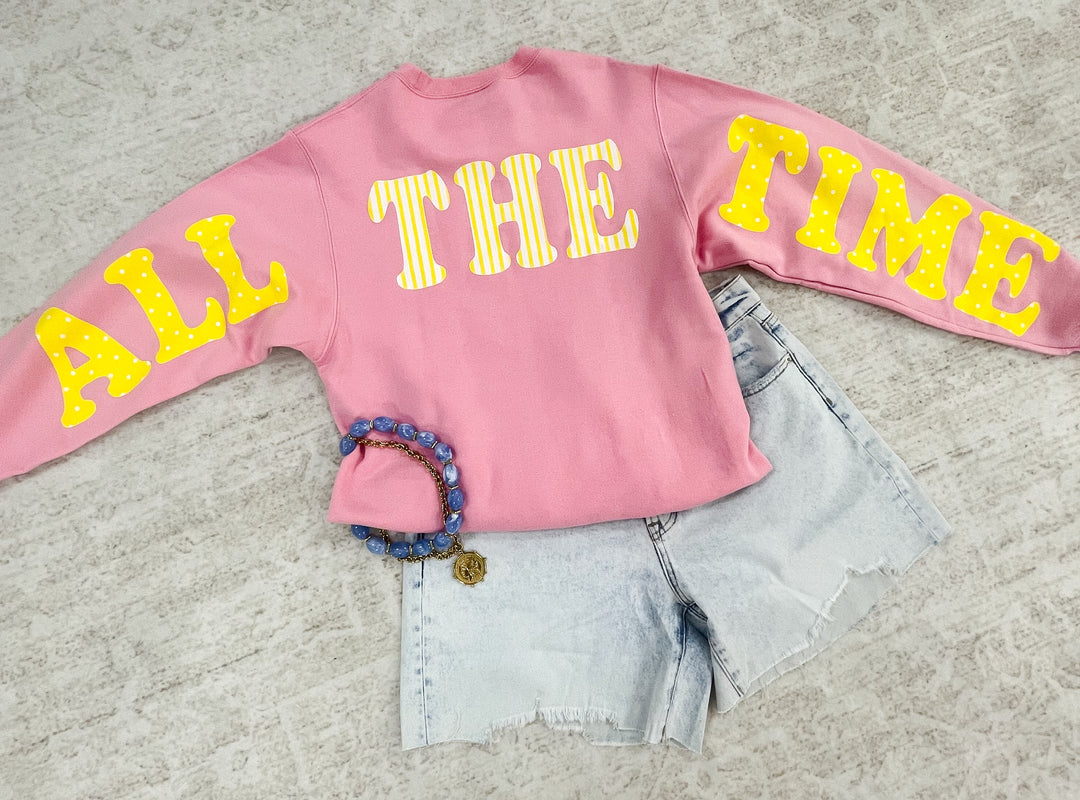 God Is Good Pink Sweatshirt