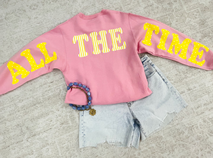 God Is Good Pink Sweatshirt