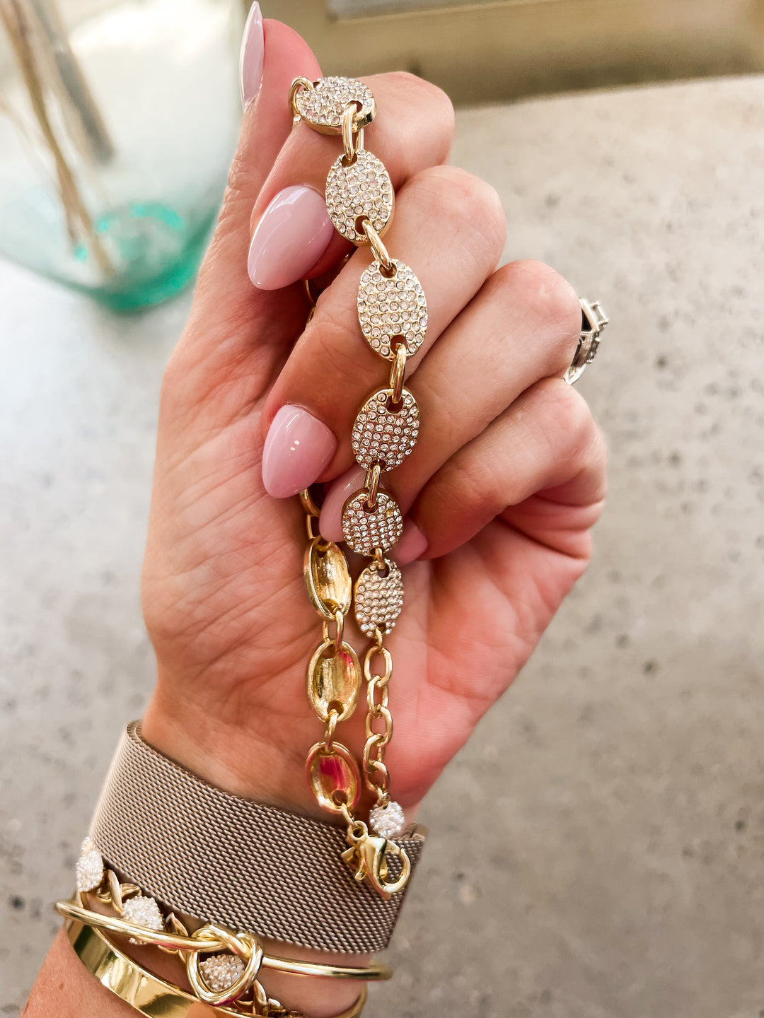 The Hollywood Honey Anklet-Gold