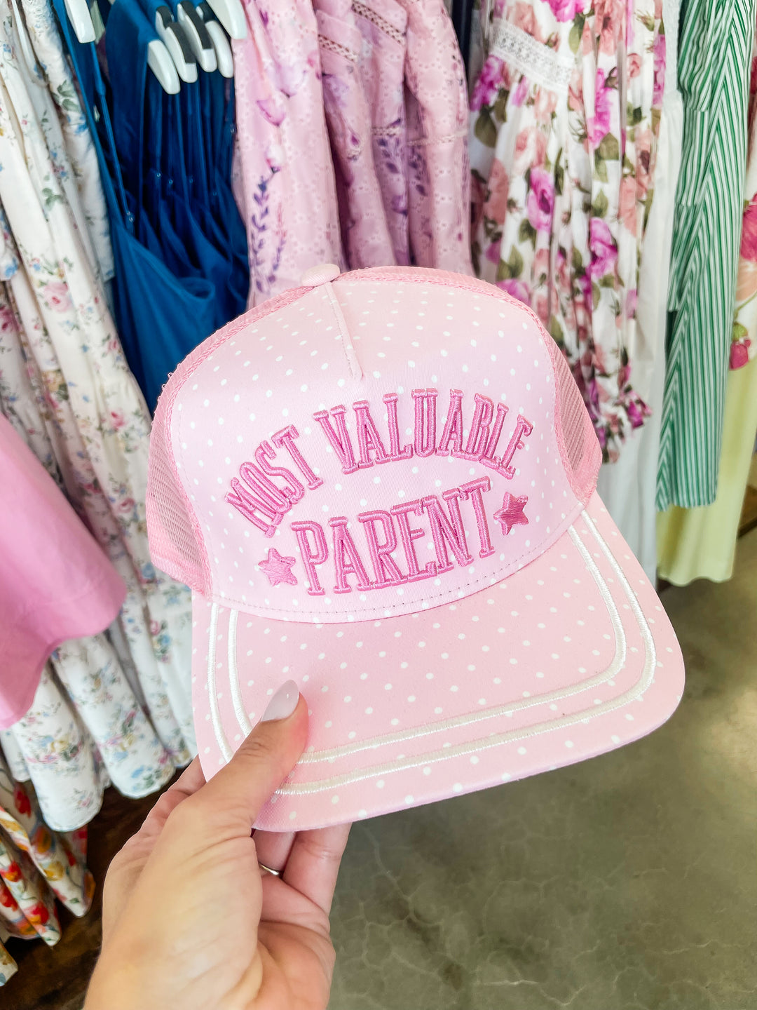 Most Valuable Parent Polka Dot Hat
