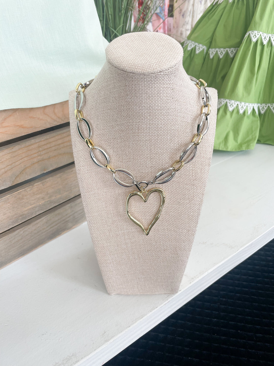 The Palmer Heart Chain Necklace
