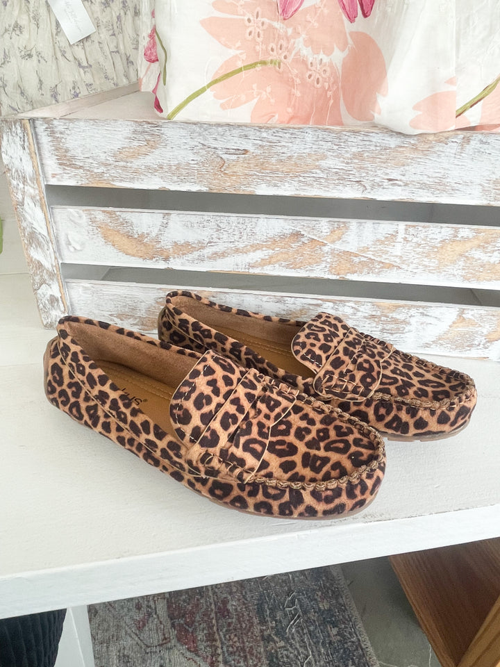 Corkys Penny For Your Thoughts Loafer-Leopard