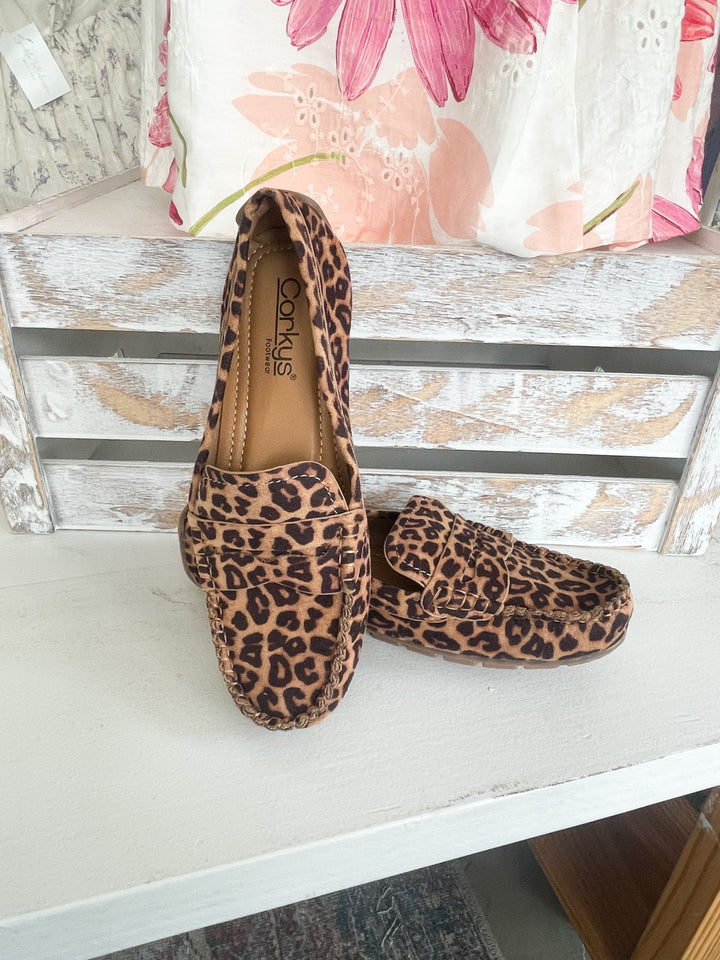 Corkys Penny For Your Thoughts Loafer-Leopard