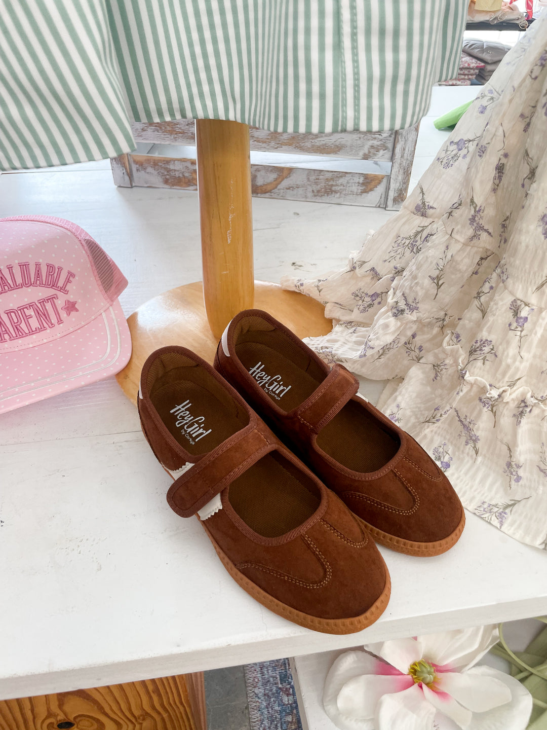 Calm Down Mary Jane Chestnut Sneaker
