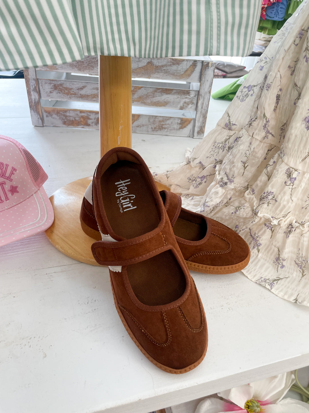 Calm Down Mary Jane Chestnut Sneaker