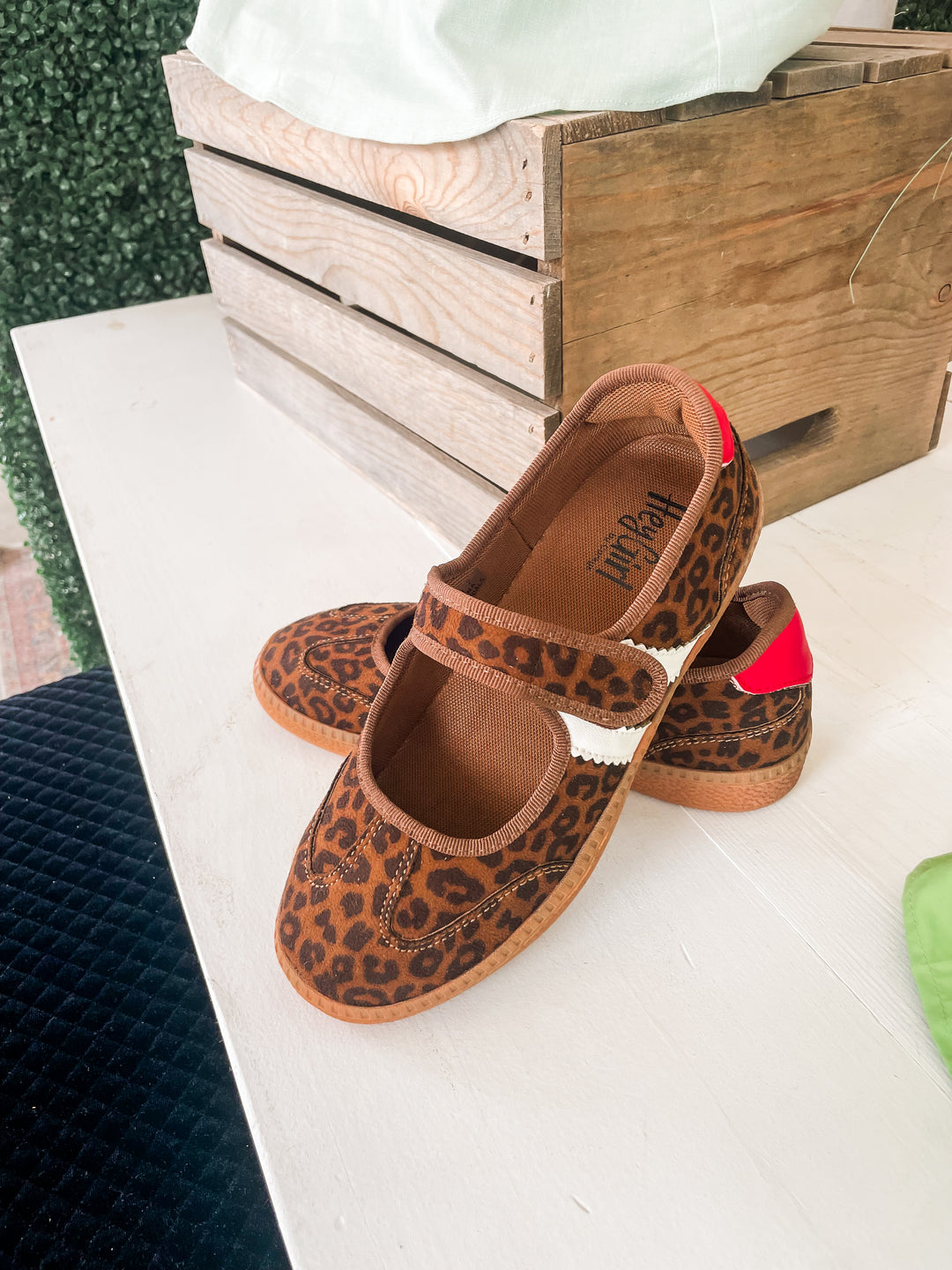 Calm Down Mary Jane Leopard Sneaker