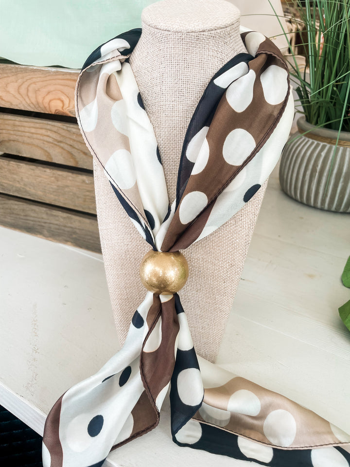 Gold Ball Scarf Enhancer