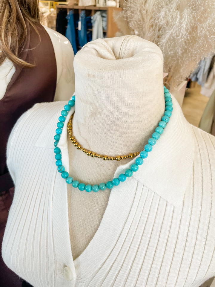 Blue Mood Gemstone Necklace